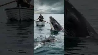 Quick Rescue of a Baby Whale Covered in Barnacles | Inspiring Recovery #animals #barnacles