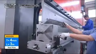 DESWAM- Hydraulic Press brake video for conical pole bending application