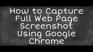 How to take a screenshot of a whole Web page in Chrome | tamil | master prakash