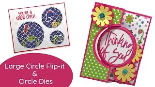 Large Circle Flip-it and Circle Word Dies | 2 Cards | The Stamps of Life