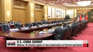 Obama and Xi Jinping agree on denuclearization of Korean peninsula   오바마-시진핑, 한반