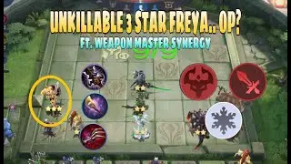 UNKILLABLE 3 STAR FREYA | WEAPON MASTER SYNERGY | MOBILE LEGENDS BANG BANG