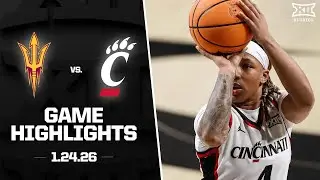 Arizona State vs. Cincinnati Game Highlights | 2025-26 Big 12 Women's Basketball