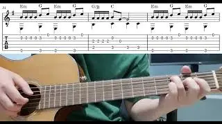 Video Games (Lana Del Rey) - Easy Fingerstyle Guitar Playthrough Tutorial Lesson With Tabs