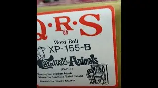Carnival of the Animals Pt 1 on QRS Player Piano Roll 