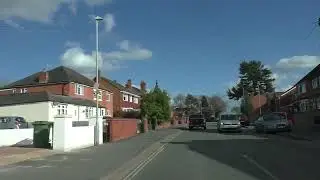 Driving Bromyard Road, Tudor Way, Oldbury Road, Comer Gardens, Fern Road, Martley Road, Worcester UK