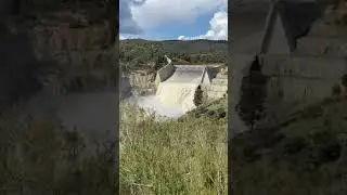 Googong Dam in flood