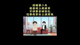 结婚第二天婆婆闹上我娘家，不但要拿回彩礼，还要我家补上酒席钱#原创动画 #情感故事 #动画制作 #家庭故事 #dou上热门 @DOU+小助手