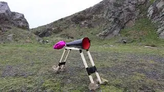 Deploying wind device in Kenidjack Quarry