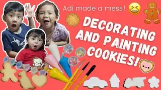 Fun Decorating COOKIES with Yummy Colorful Icing & Sprinkles! Creative Kids! | Hugo Adi Kayla