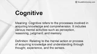 Cognitive Meaning