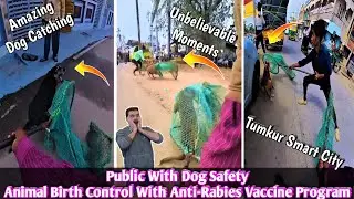 Amazing Dog Catching Moment Tumkur City । Public With Dog Safety #dog #vlog #video