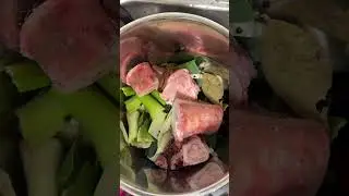 Bone marrow broth #food  #cooking