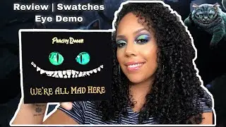*NEW* Peachy Queen We're All Mad Here Palette Review Swatches & Eye Demo | Alice in Wonderland
