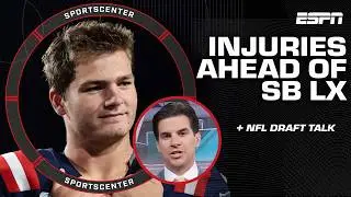 Super Bowl LX injury updates 🚨 + Field Yates' NFL Draft needs 🏈 | SportsCenter