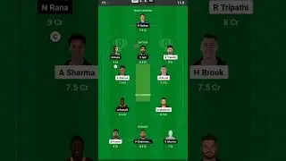 SRH vs KOL dream11 H2H Team || KKR vs SRH Dream11 H2H Team #dream11 #ipl #viral #kol #srh #srhvskol