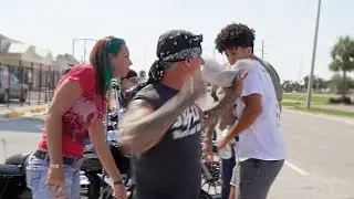 Crazy Biker Attacks Me!