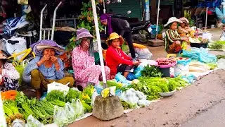 Amazing Small Village market in Kampong Chhnang