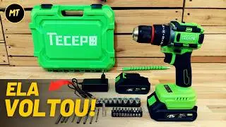 PARAFUSADEIRA BRUSHLESS TECEPO VOLTOU! AINDA VALE A PENA EM 2025? BATERIAS VERDES 2AH REAL DA TECEPO