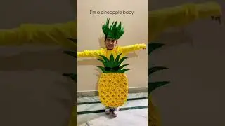 Fancy dress competition #pineapple #papercraft #kidscrafts