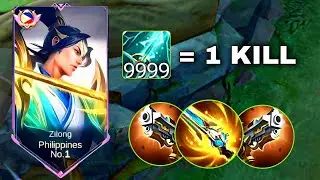 ZILONG NEW CRAZY DAMAGE BUILD!!😱 (cheat or bug?) ZILONG BEST BUILD 2024 - Mobile Legends