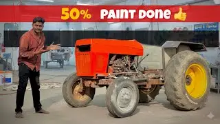 50% Paint Job Done SWARAJ (Dilo Ki Dhadkan)|| Homemade Tractor 🚜 