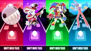 Amazing Digital Circus:Bubble Vs Caine Vs Pomni Vs Jax  | Tiles Hop Bemax Mix