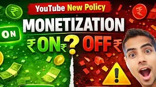 YouTube Monetization ON ya OFF? 😱 New Policy Full Explained | 2026 technical Aftab Devan 