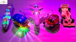 AIRBUS A380 AND RIMOT CONTROL RC SPEED CAR UNBOXING/TRANSPARENT GEAR LIGHT TRAIN/AUTO & 09FUTURE CAR