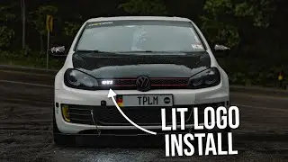 Installing An LED GTI Badge On Elsa The MK6 GTI!