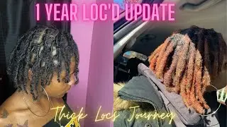 1 YEAR LOC UPDATE!! | Thick Locs Journey | Loc Journey Tips!