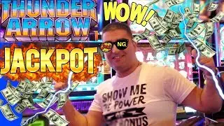 New THUNDER ARROW Slot Machine HANDPAY JACKPOT | New Dancing Drums Slot Machine BIG WIN