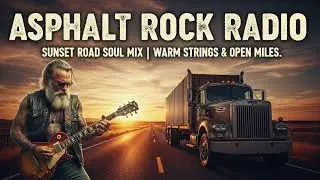 ASPHALT ROCK RADIO &ndash; SUNSET ROAD SOUL MIX | WARM STRINGS & OPEN MILES | #RoadSoulSunset