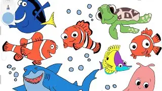 Finding NEMO drawing episode | How to draw Finding NEMO Characters