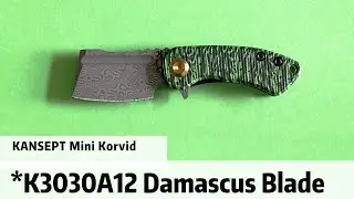 Kansept Mini Korvid:Flipper, Jade G10, Watermelon Peel Print, 1.45