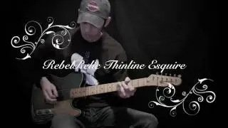 REBELRELIC- THINLINE ESQUIRE- Lake Placid Blue Raw Series