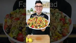 Easy Farro Salad (Healthy Lunch Idea)