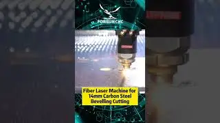 Fiber Laser Machine for 14mm Carbon Steel Bevelling Cutting #cnc #shorts #fiberlasercuttingmachine