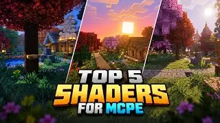 TOP 5 BEST SHADERS FOR MCPE 1.26+ || Best Shaders For Rander Dragon || #shaders #mcpe #minecraft 