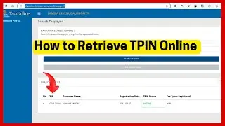 How to Retrieve Your TPIN Number online (2026) - Full Guide