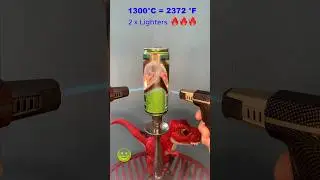 🔥 2 Lighters VS 2 Cans: 1300&deg;C = 2372&deg;F 🔥