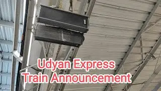 11301 Mumbai Bangalore Udyan Express Train Solapur Railway Station Announcement 