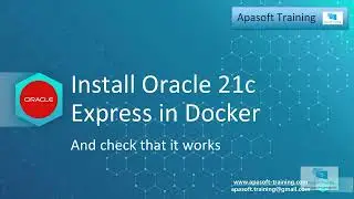 Install Oracle 21c express in a Docker container