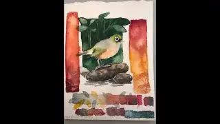 1 Review/test Lanaquarelle 300 lb rough watercolor paper