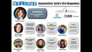 Geoscientists: Earth's First Responders - 25th Anniversary of Professional Geoscience in Canada