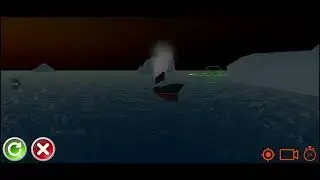 Ocean liner simulator: Mauretania hits a mine and sinks like titanic