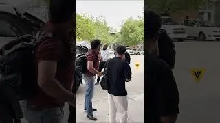 MS Dhoni spotted at the airport