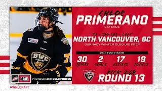 WHL Prospects Draft Highlight Reel - Chloe Primerano