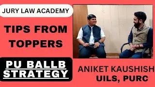 PU Law Entrance Exam preparation by Aniket | pu law entrance exam coaching in Chandigarh