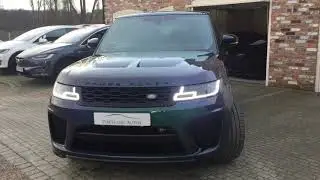2018 RANGE ROVER SPORT SVR FOR SALE IN SVO SPECTRAL BLUE